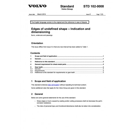 VOLVO STD 102-0008 0